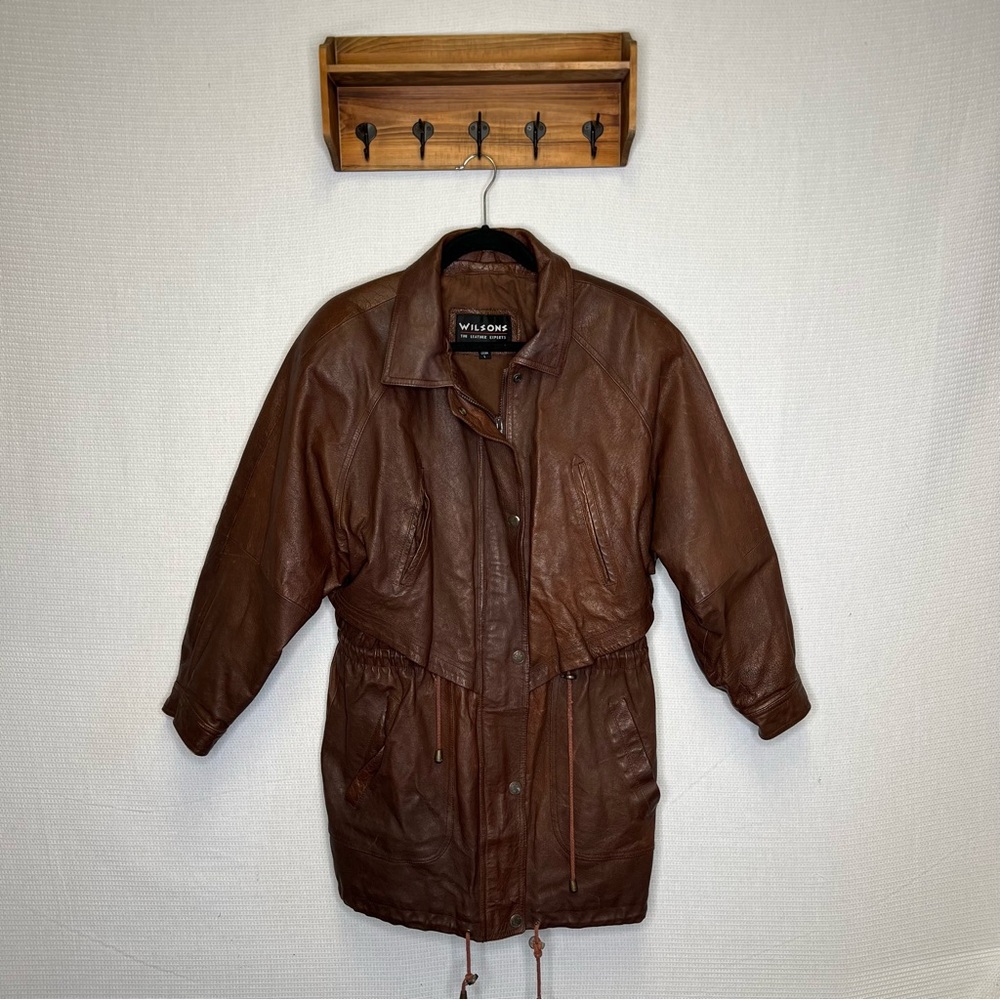WILSONS | The‎ Leather Experts Brown Coat Jacket Large